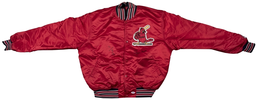 Ozzie Smith Autographed St. Louis Cardinals Starter Dugout Style Jacket (PSA/DNA)